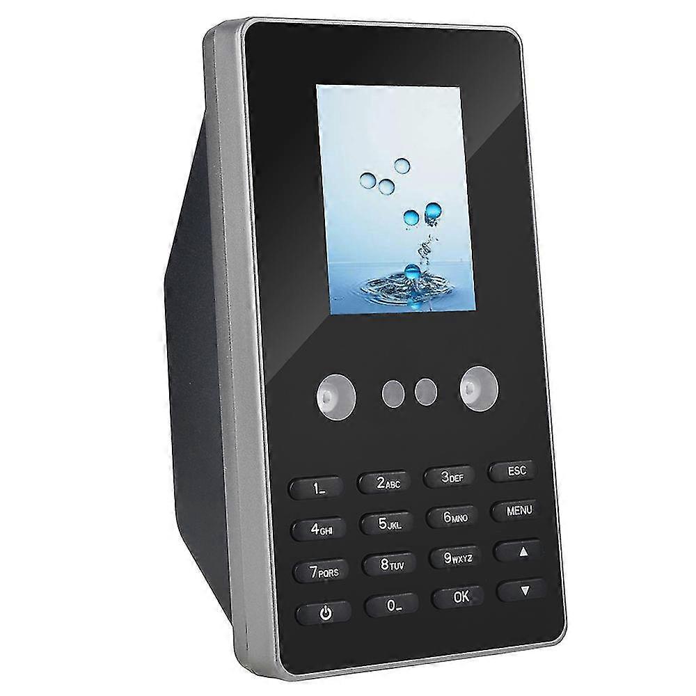Facial Recognition Time Attendance Machine 2.8 Inch Lcd Display Facial & Password U Disk Download No Need Software Plug Uk Black Uk Plug