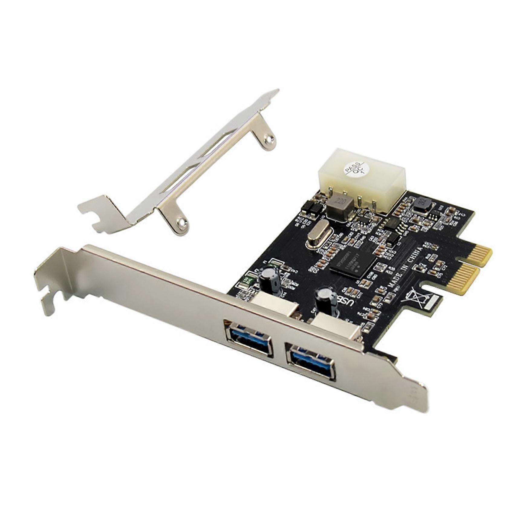 NEC720200 PCI-E X1 Riser Card Dual Port USB 3.0 Expansion Card 5G Rate External USB Master Conversi