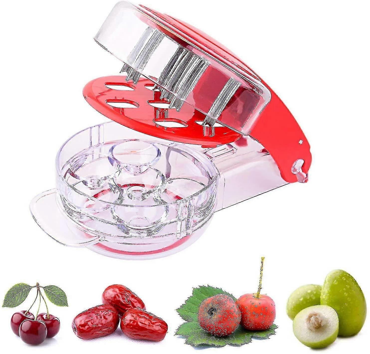 Kitchen Utensil Stainless Steel Zigzag Blades Cherry Corer