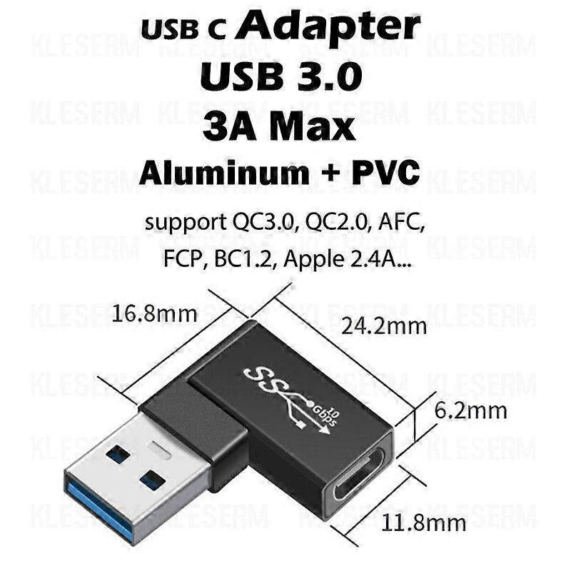 مايكرو أوسب 3.0 محول إلى نوع-C 2 في 1 وتغ، لUSB-C USB مفتاح أنثى إلى USB-A ذكر، لآي باد، الروبوت الهاتف