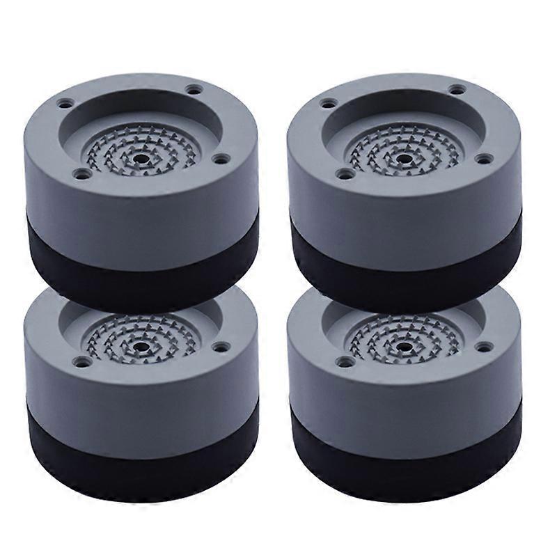 Set picioare pentru masina de spalat, 7 x 4 cm, Gri, 4 bucati