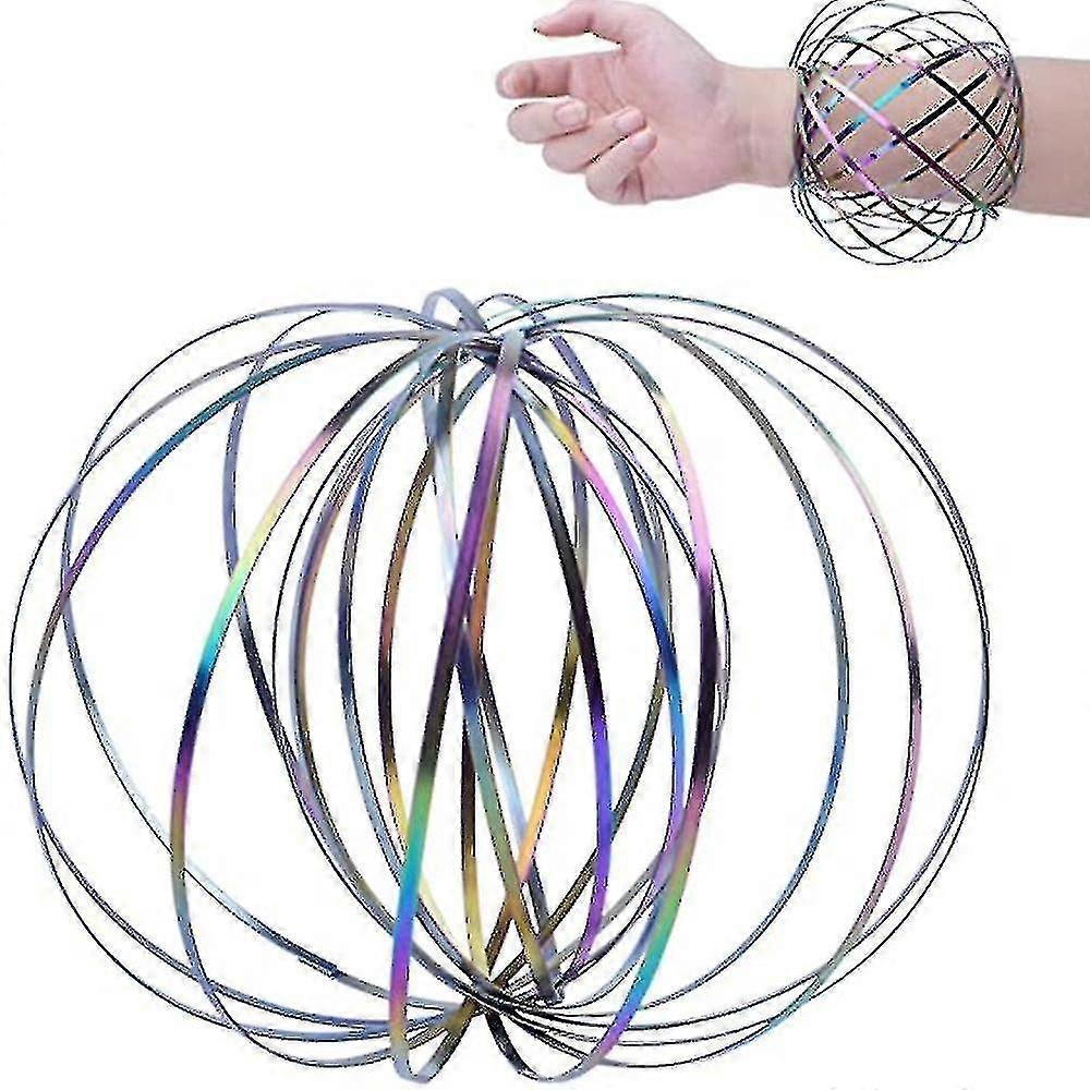 1個のステンレス鋼アームリングおもちゃ3Dマジックフローリングインタラクティブキネティック