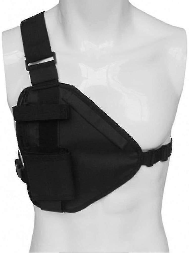 Walkie Talkie Chest Harness, Front Radio Pocket, Adjustable, Tactical, Hunting Shoulder Bag - Unisex