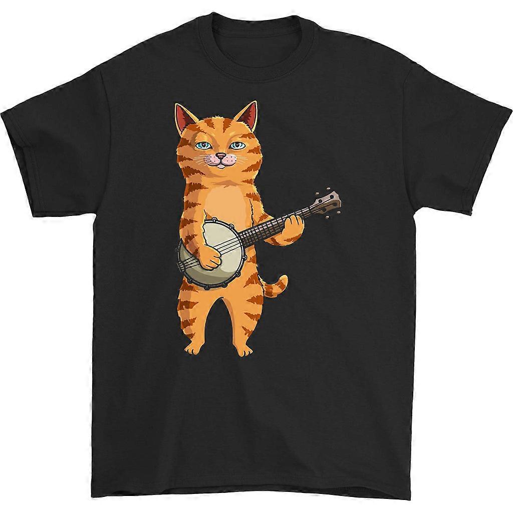 Camiseta Cat Playing Banjo