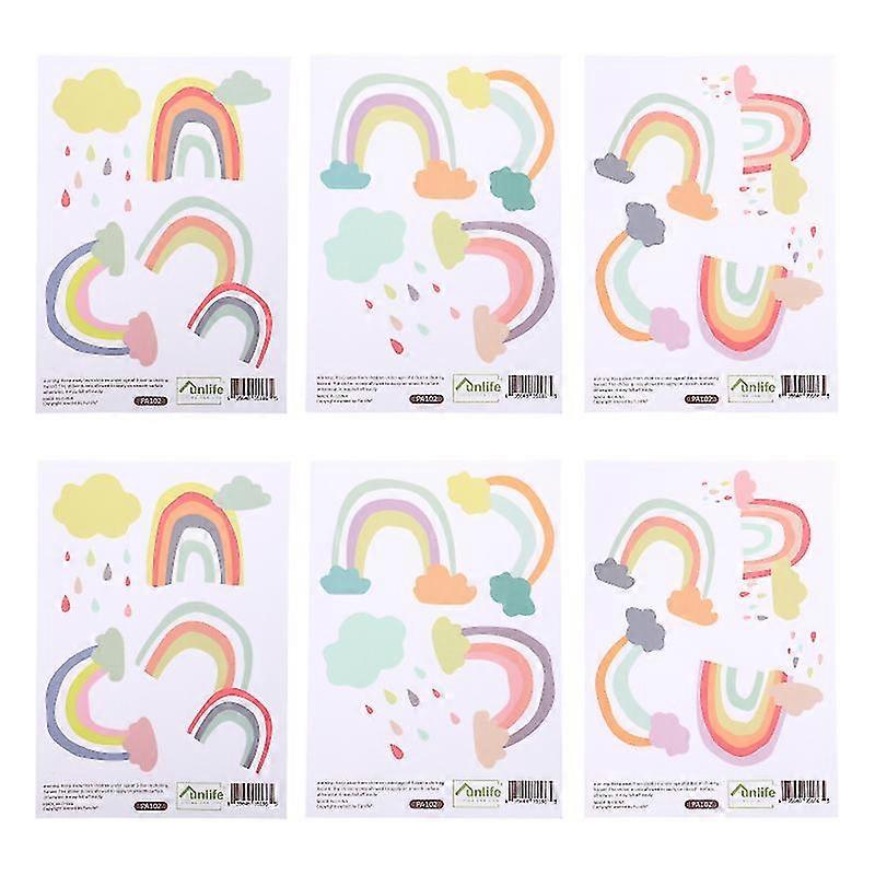 1 set rainbow wall decal removable pvc wall sticker classroom wall decal