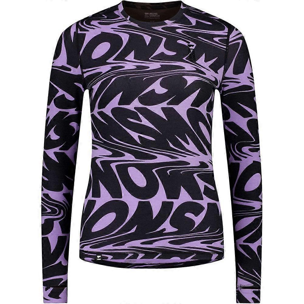 Women's Mons Royale Womens Cascade MF 200 LS Plain / Signal Lost Lupin / M