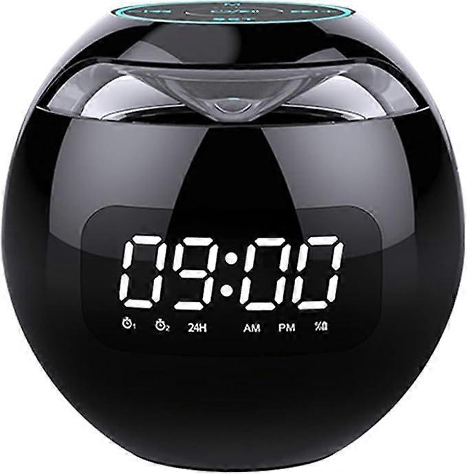 Digital Alarm Clock for Deep Sleepers with Bluetooth Speaker, Colorful Lights, Dual Alarms, LED Display, USB Charger, USB Charging Port for Bedroom