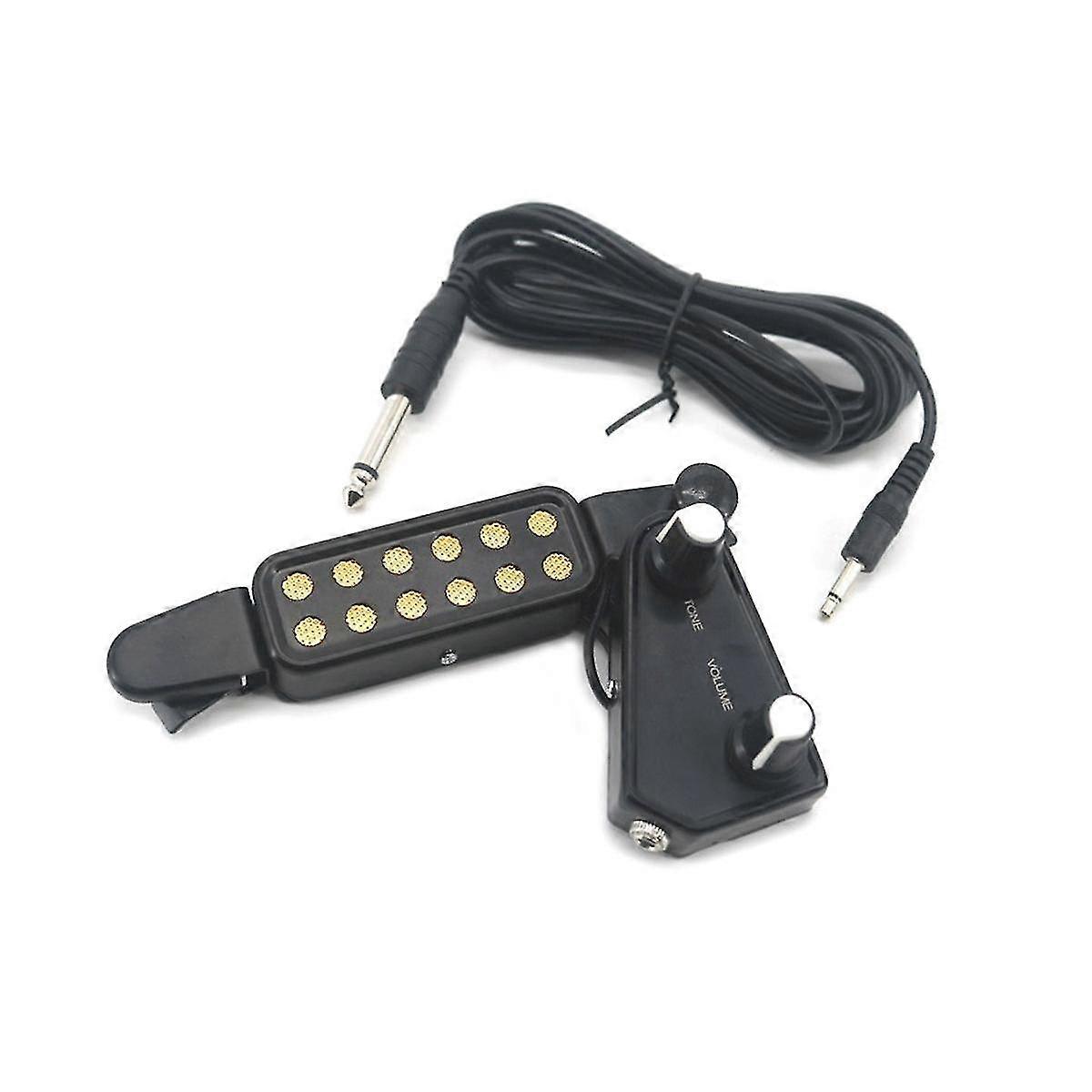 Akustisk akustisk gitarr Ljudhål Pickup Folk Klassisk gitarr pickup Justerbar volymton med