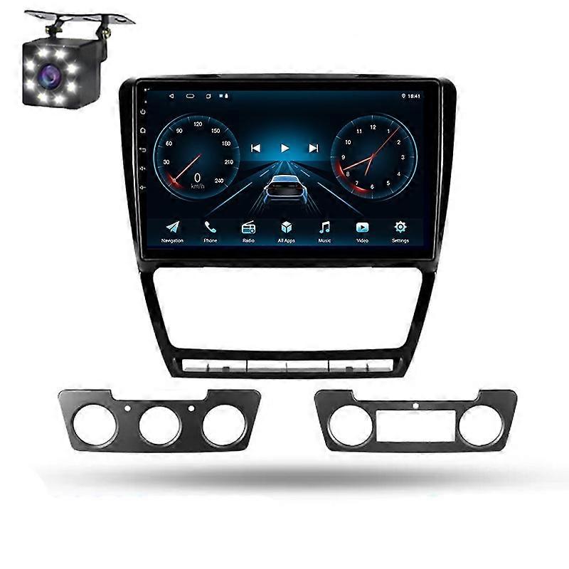 For Skoda Octavia 2 A5 2008-2013 Car Multimedia Radio Wireless Carplay Android Auto GPS