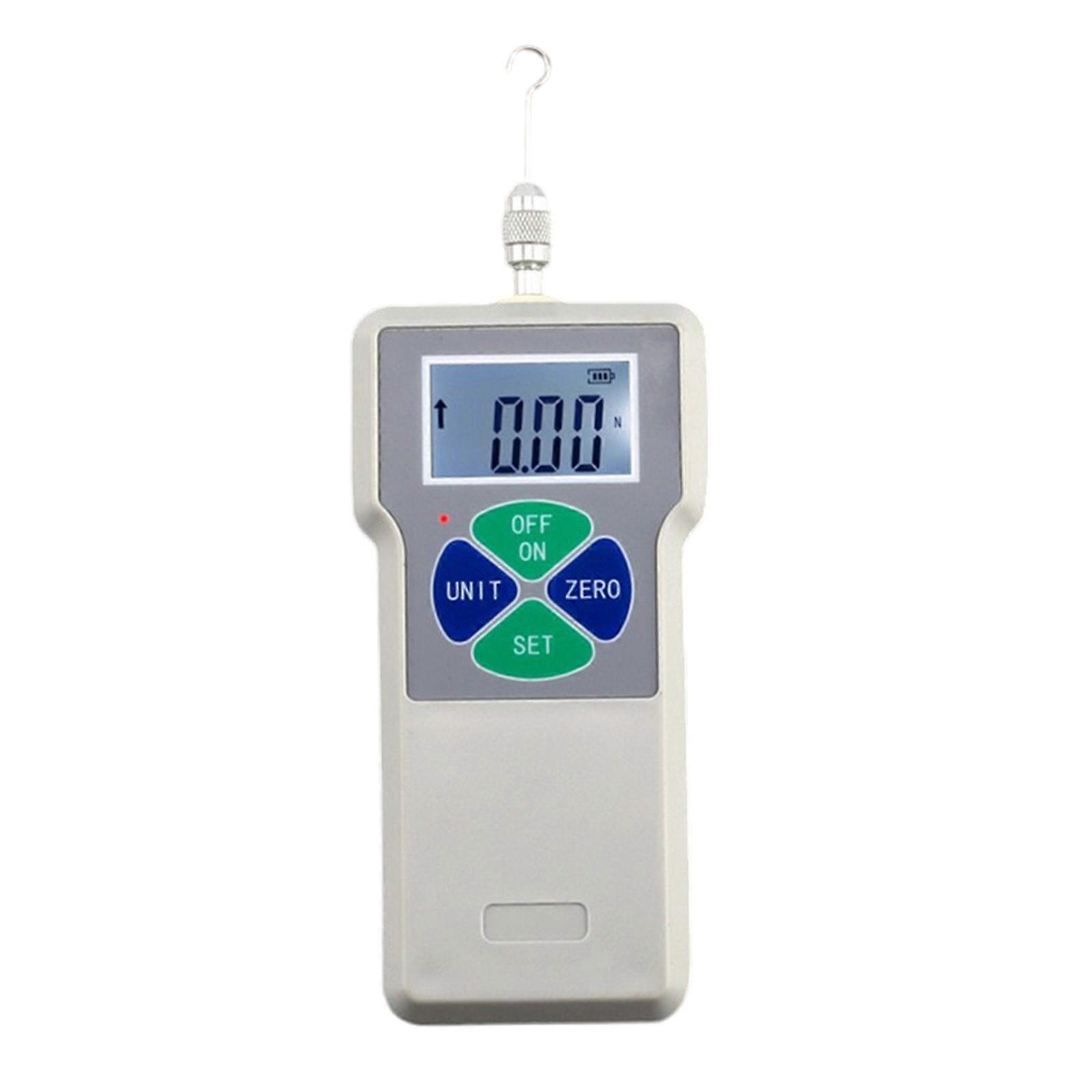 Rechargeable Digital Force Gauge Pressure Tensile Force Gauge Dynamometer 100N 10Kg 22L DE fL fq