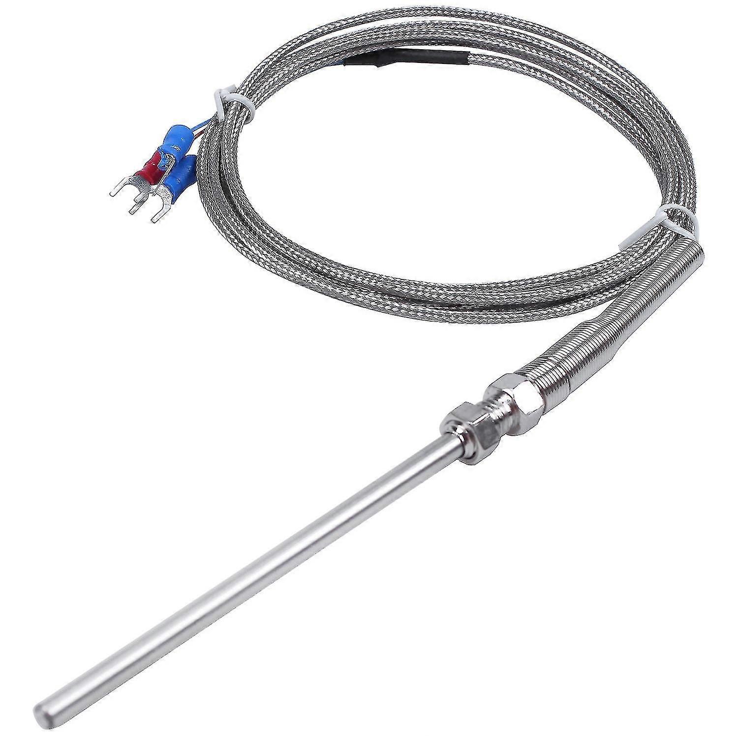 Sonde de température en acier Pt100 Rtd Sensor Cable 2m 98 mm 3 fils -50 ~ 400 Celsius-YUHAO