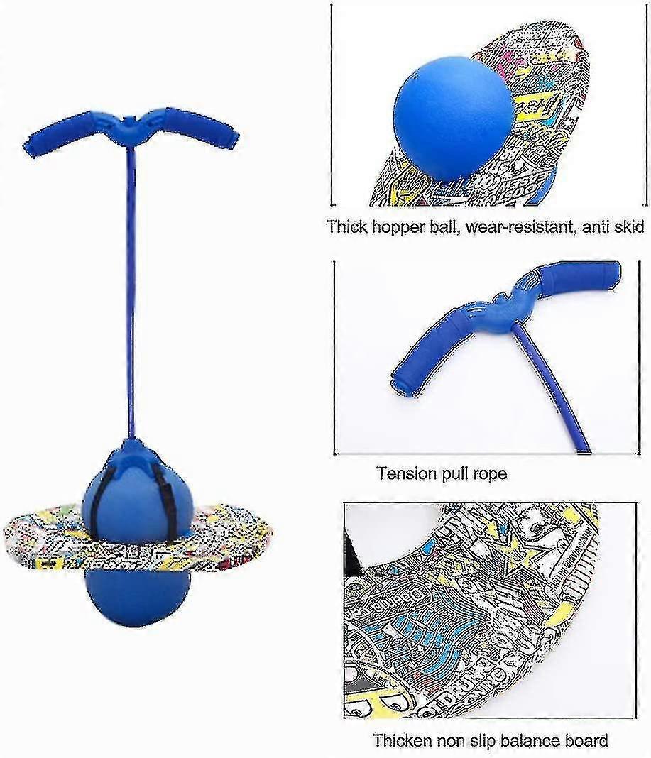 Pogo Ball Pogo Stick Jumper Balance Ball Hopper Ball Balance Board Bounce Space Ball With S Home Indoor Games Fitness Body Training Assistant Wo Z