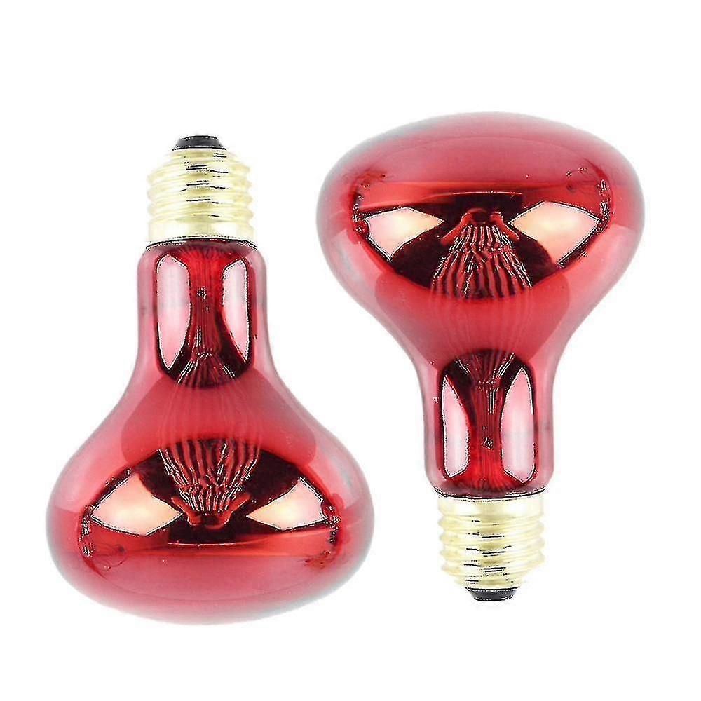 100W 2 Pack Infrarot Wärmelampen Glühlampen Rotlicht Wärmelampen