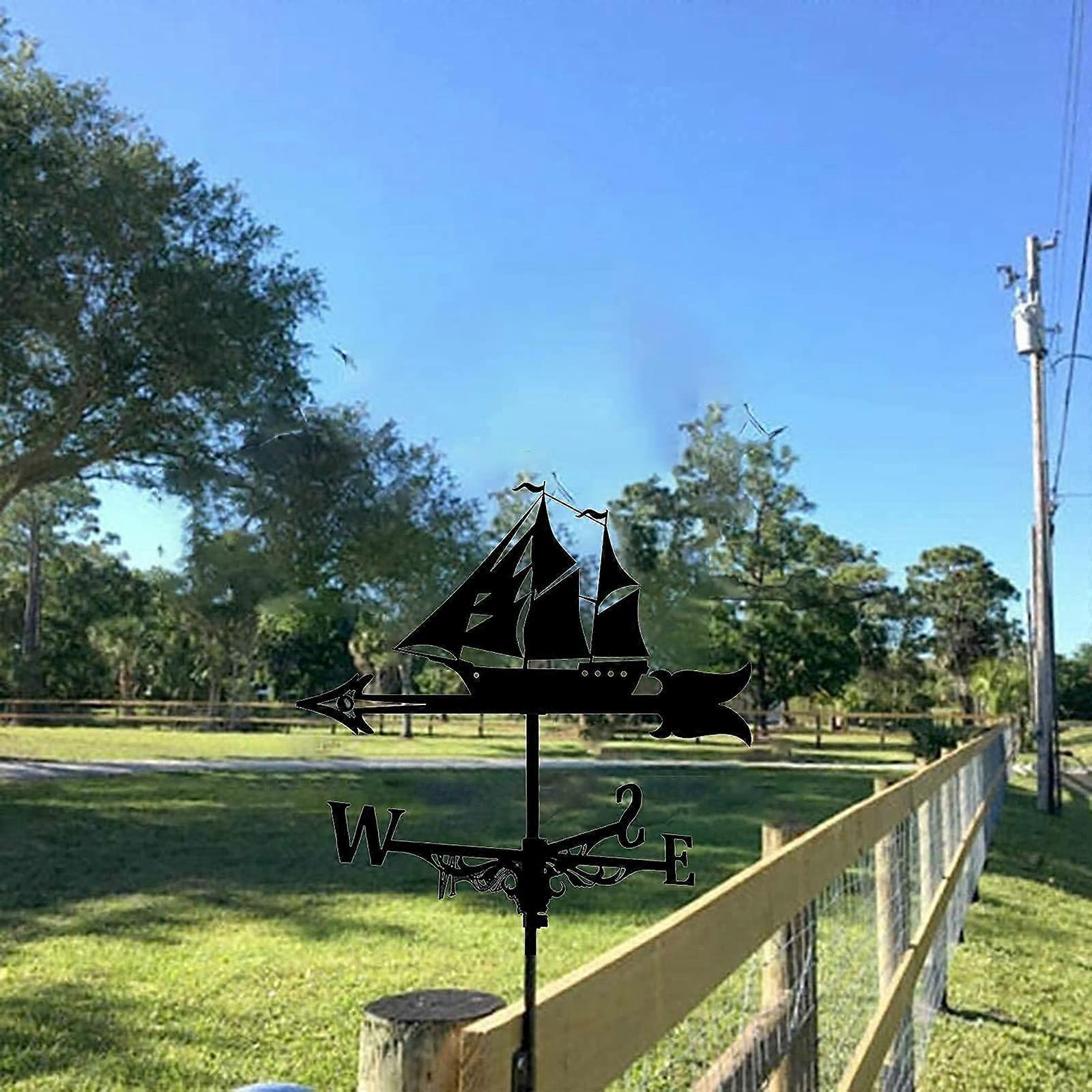 Sailboat Silhouette Steel Weathervane main image 1