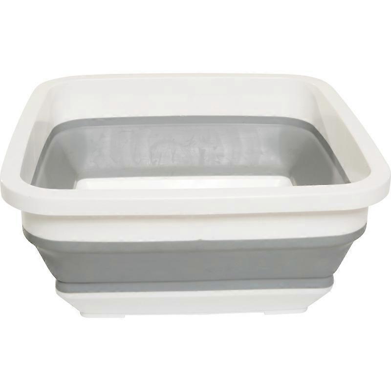Foldable Dishwashing Basin, Space Saving Design, Easy to Clean, Rectangular Collapsible Washbasin, 31.7 x 14.2cm - Ideal for Camping, Caravans and Sma