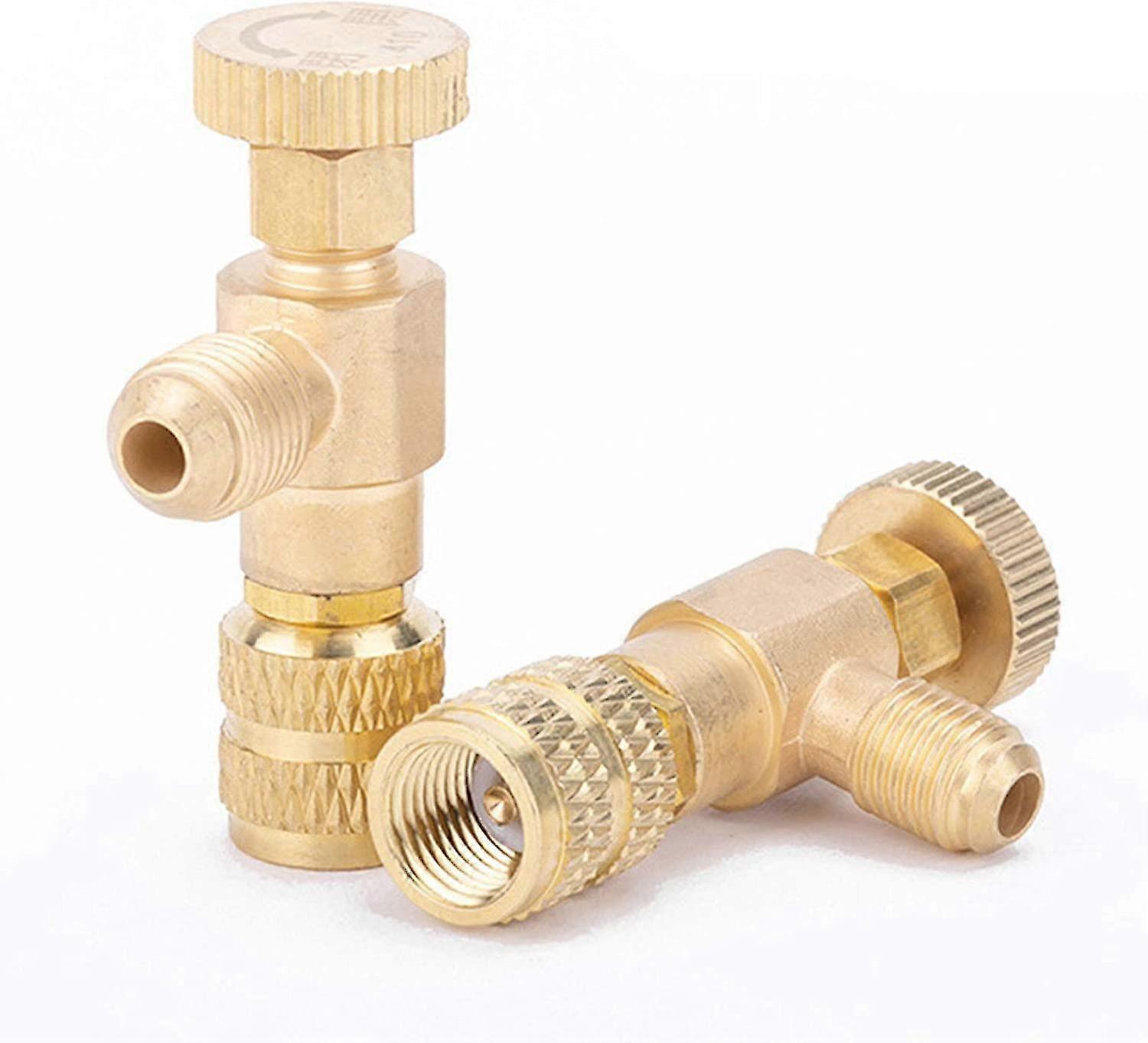 Air Conditioning Cooling Valve Safety Valve R410a R22 Liquid Safety Valve Adapter For Refrigerant Control Valve For Air Conditioning Flow Valves, 2 Pi