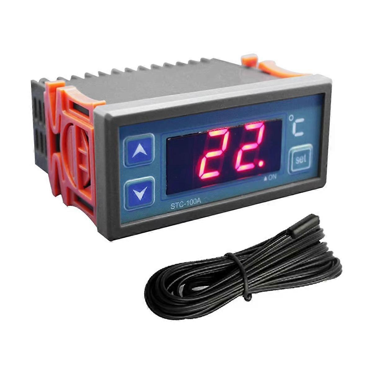 בקר טמפרטורה דיגיטלי STC-100A AC220V וסת טמפרטורה חכם חום קירור