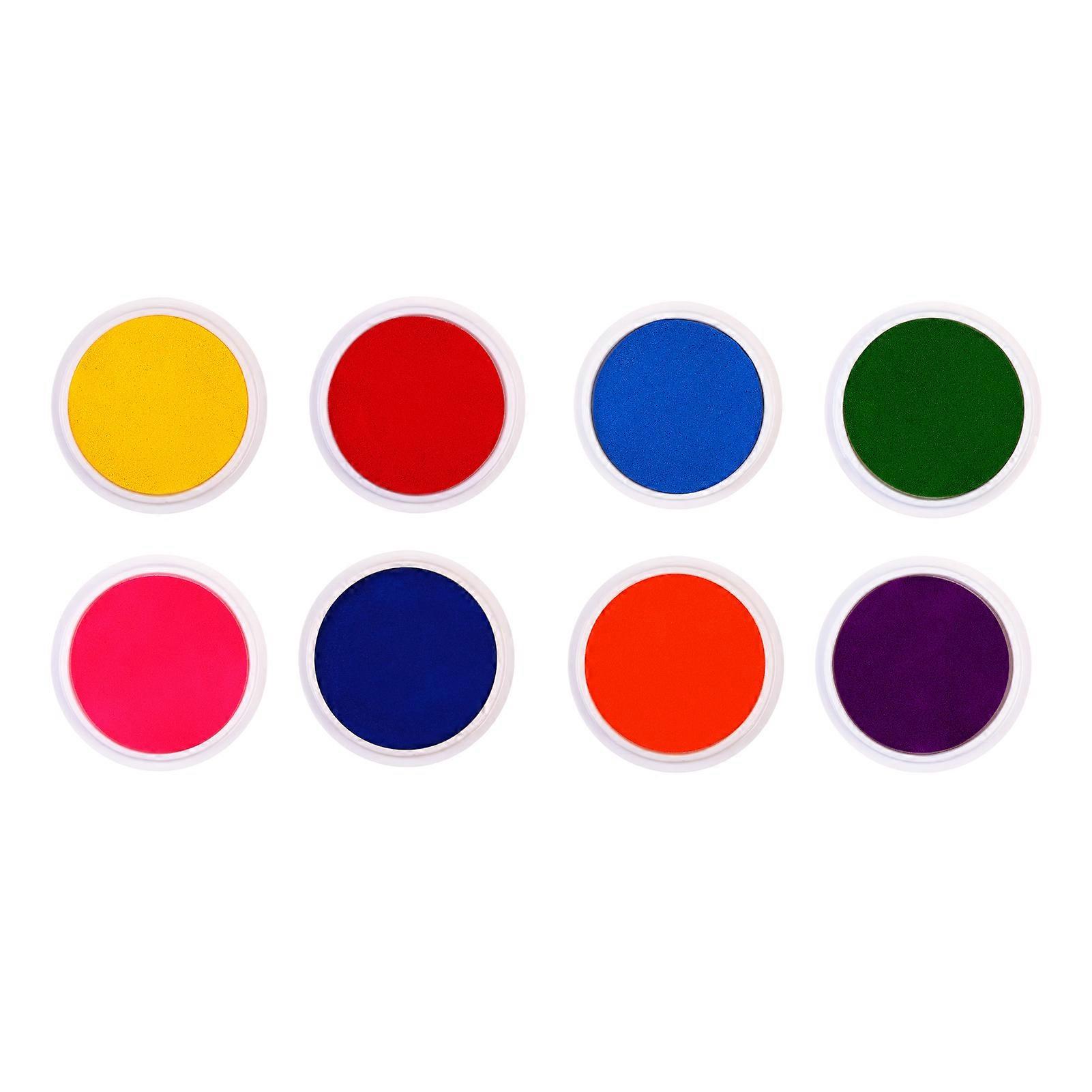 1Pc/8Pcs Finger Painting Ink Pad Colorful Washable Imaginative Art Supplies Kindergarten Skin-touch Ink Pad for Kids