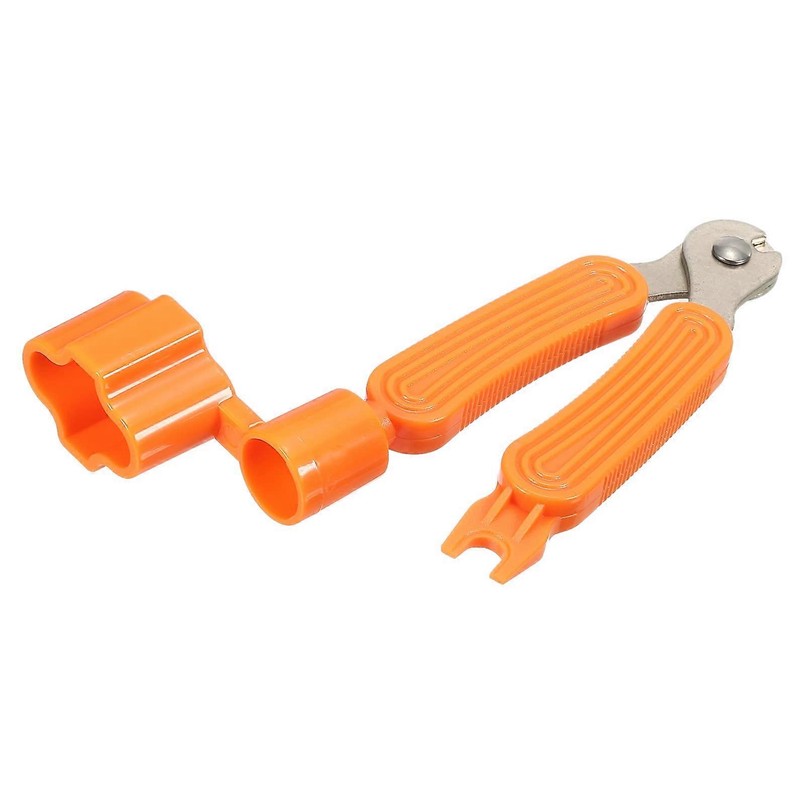 Guitar String Winder Bridge Remover Pin Puller, Orange