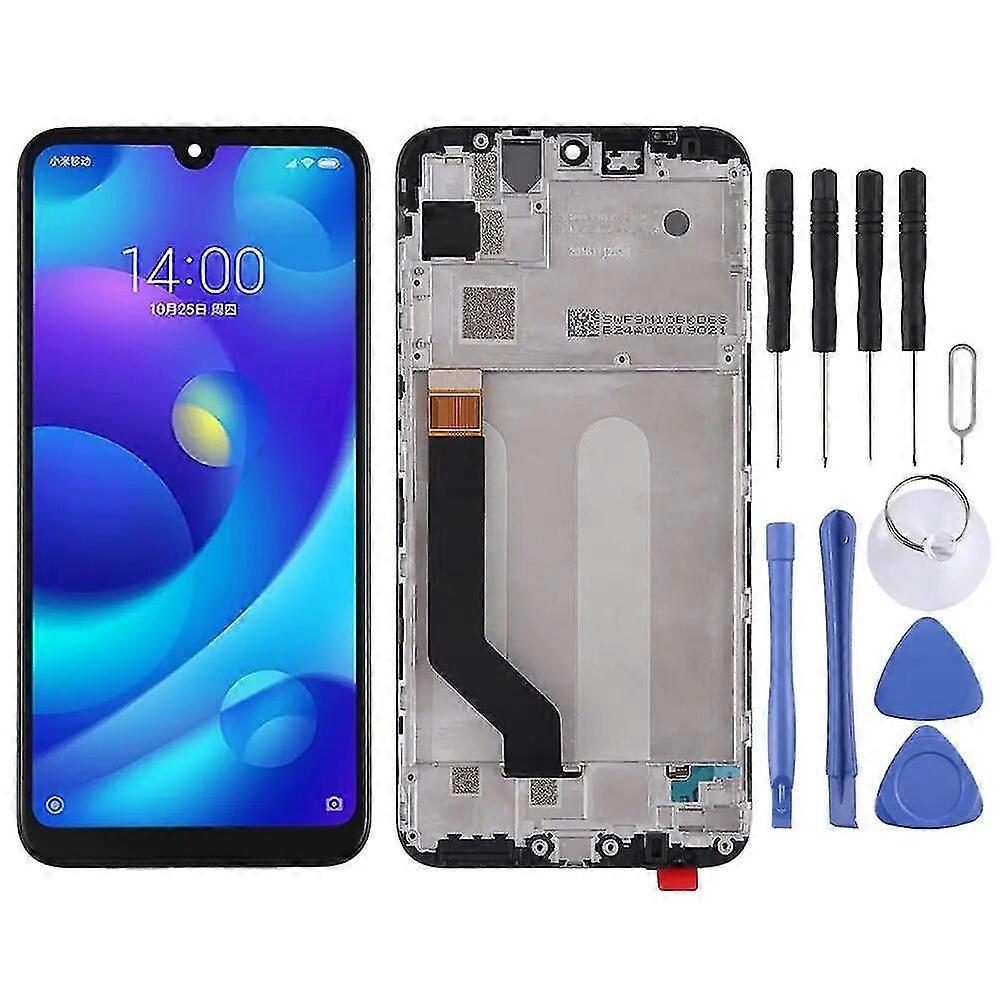 Lcd Screen And Digitizer Full Assembly With Frame Compatible Xiaomi Mi Play(black)