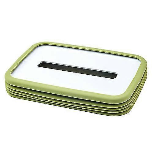 Silicone Tissue Box Holder, Foldable Rectangular