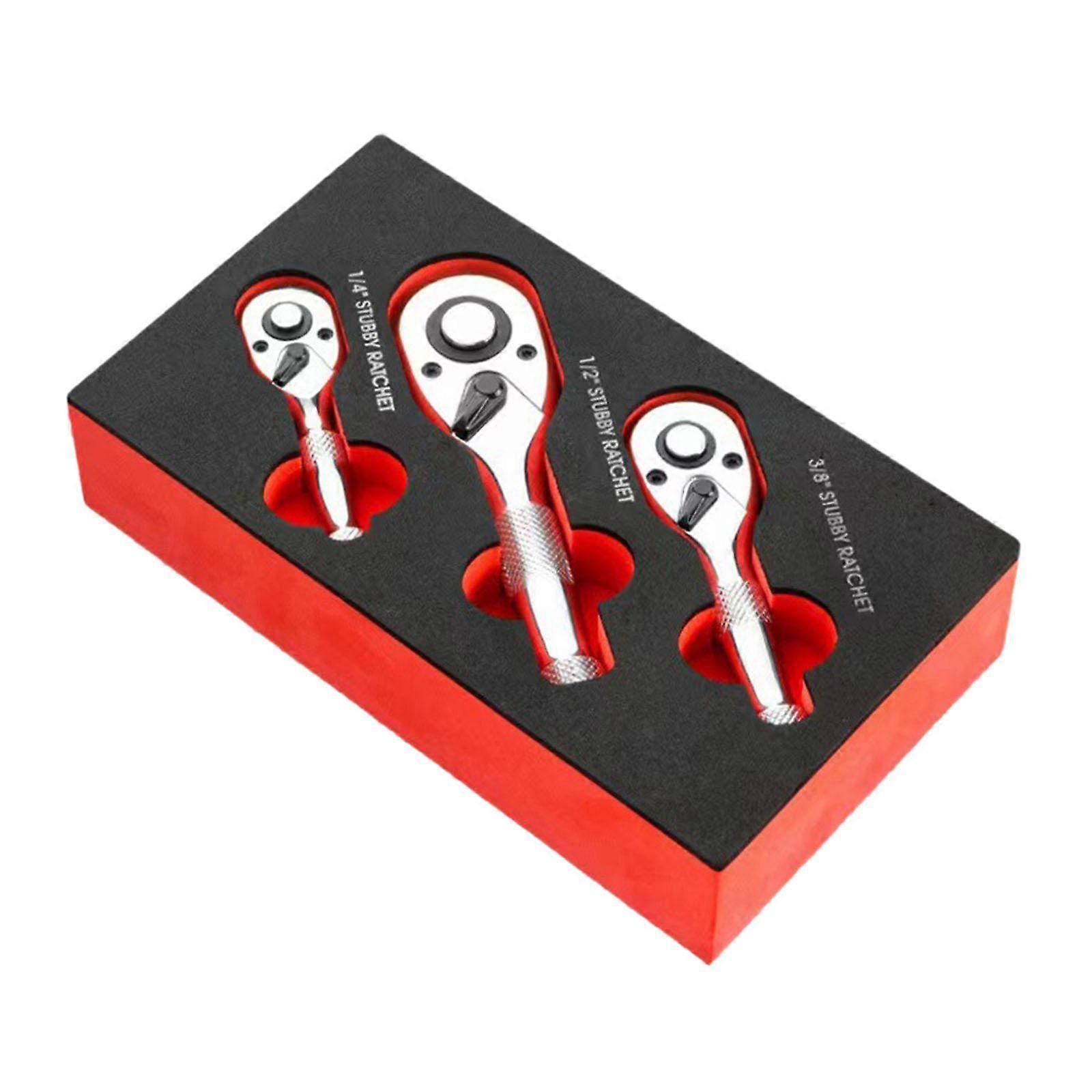 Stubby Ratchet Wrench Release Drive Socket Small Ratchet Set Mini Wrench Set