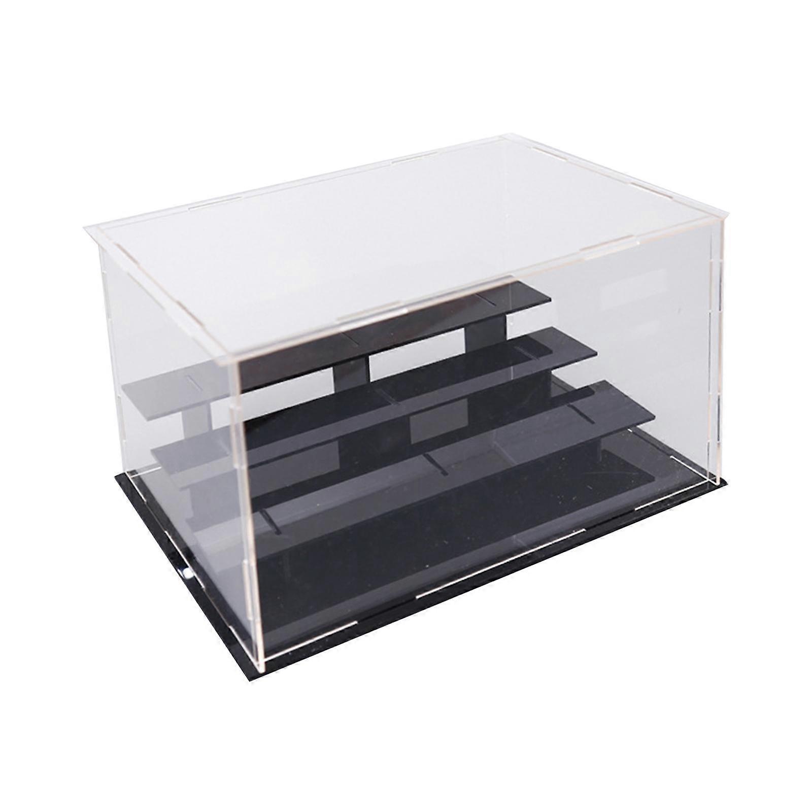 Tiered Acrylic Display Case Dustproof Showcase for Apartment Restaurant Dorm