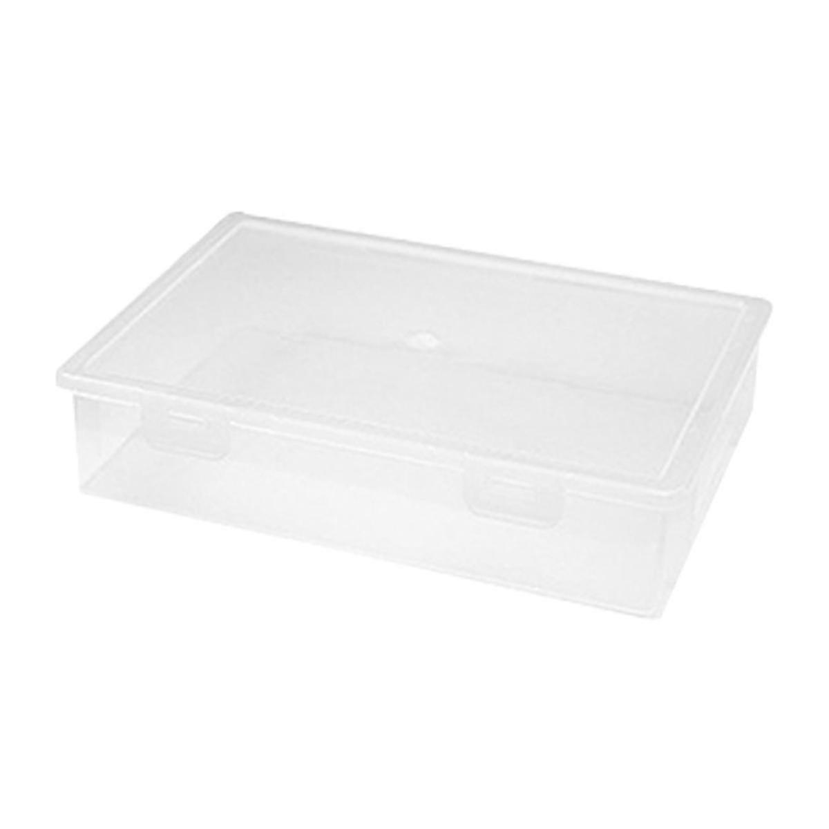 Plastic File Organizer Transparent Square Storage Box A4 Storage Box File Storage Box M