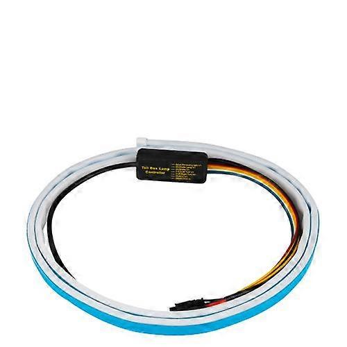 Car Rear Trunk Tail Light 120cm Colorful Dynamic Reverse Warning LED Strip 12v Auto Additional Brake Follow Turn Signal Lamp