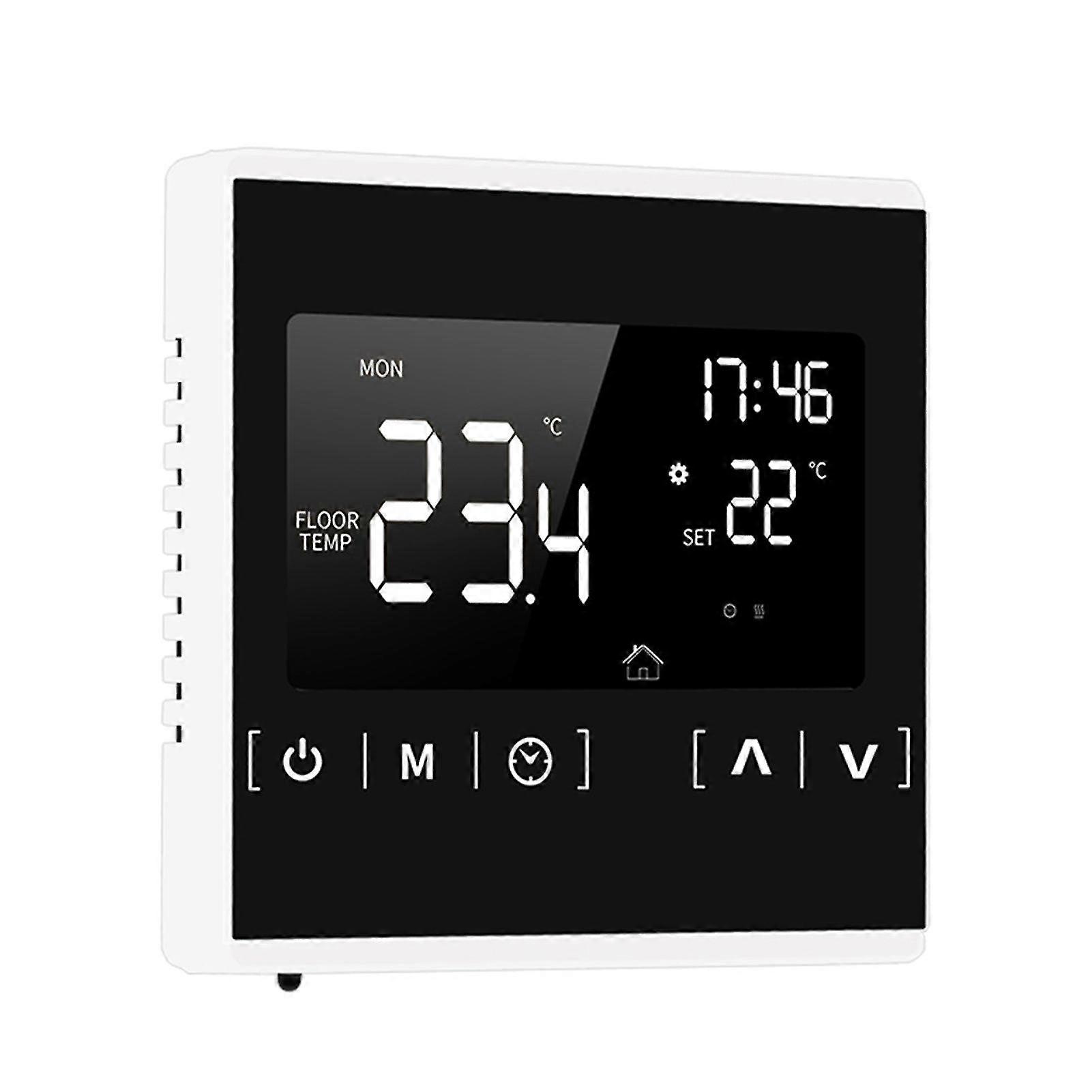 lcd touchscreen thermostat for home programmable electric floor heating system thermoregulator ac 85-250v temperature controller