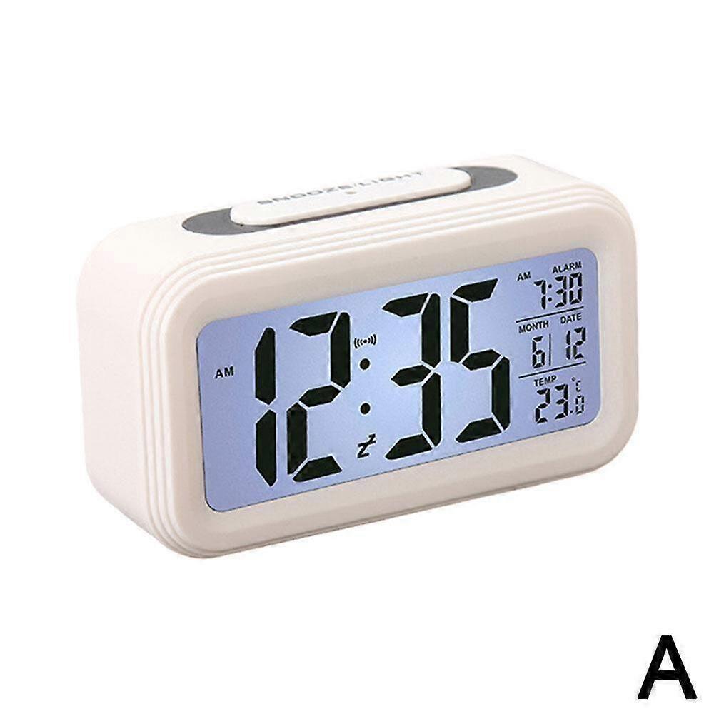 Digital Alarm Clock Backlight Temperature Battery Operated LCD NICE Display R1C3