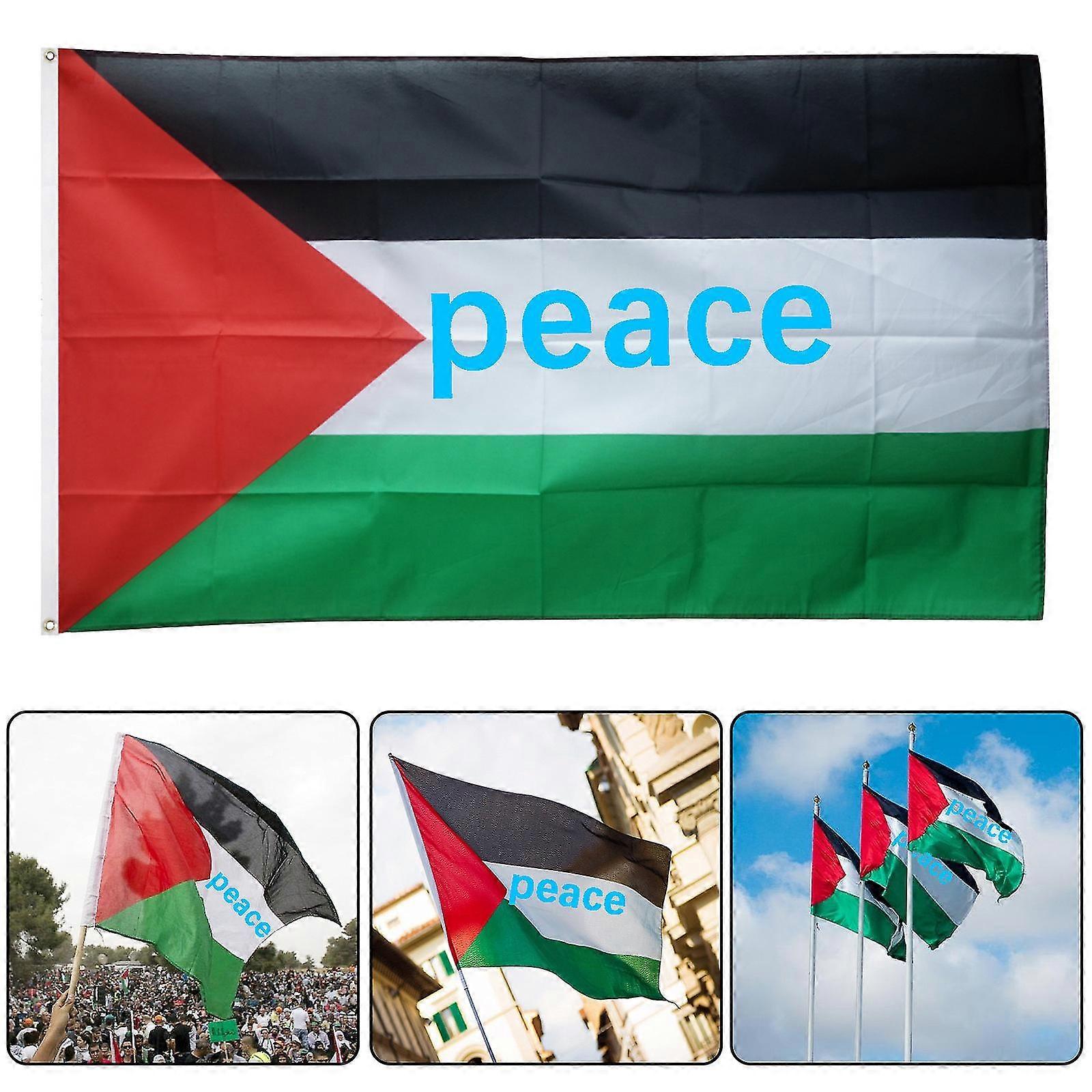 Palestine FREE PALESTINE Polyester Hanging Flag