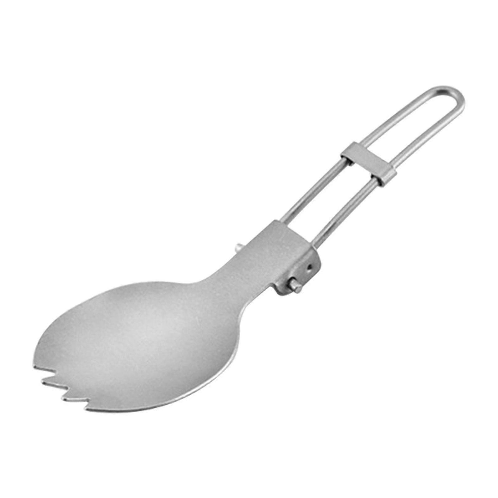 Flatware Lightweight Titanium Folding Outdoor Tableware Portable Fork
