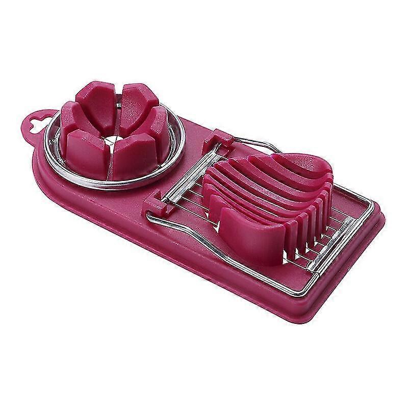 Multifunctional Egg Slicer For Eggs, Bananas, Strawberries (red)