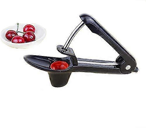 Cherry Pitter Tool Denuclear Cherry Cherry Benevolence Creative Kitchen Cherry Corer Corer Pitter Extractor Kitchen Tool (black)