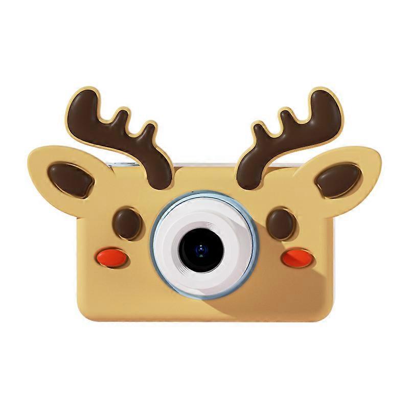Xmas Elk Children Camera, FHD 1080P Digital Camera for Kids Video Camera with 32GB SD Card, Compact Point and Shoot Camera Portable Small Camera for T