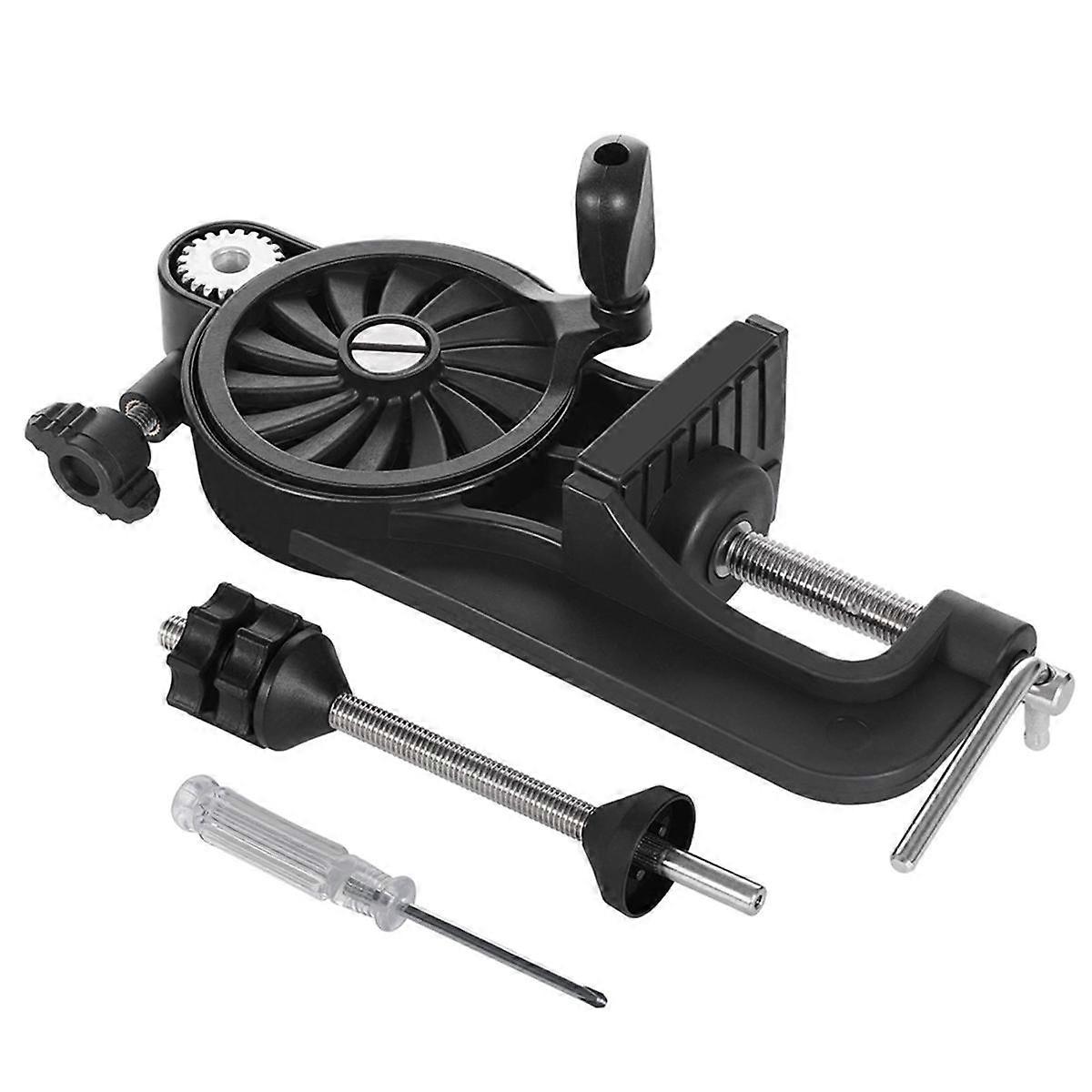 Multi-Function Fishing Line Winder Spooler Machine Station Casting and Spinning Reel Line Winder System Black