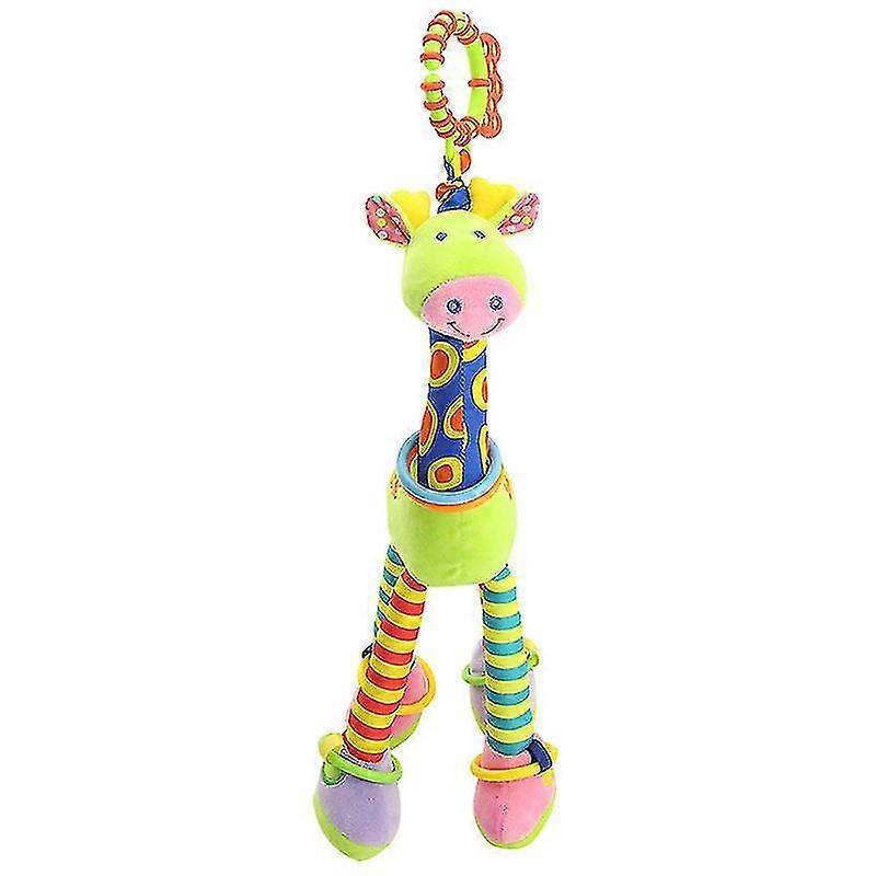 Baby Stroller Soft Giraffe Animal Toy With Teether