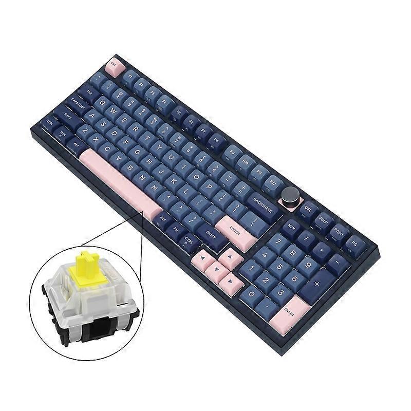Mechanical Game Keyboard with Gateron Glacier Optical Switch RGB Programmable