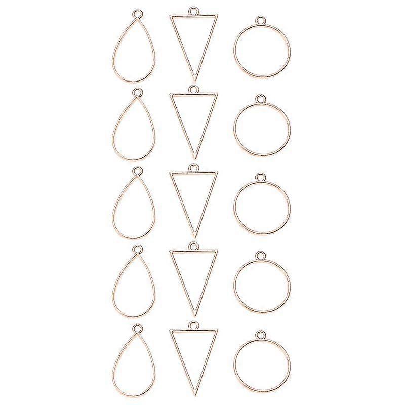 45pcs Open Bezel Pendants-c