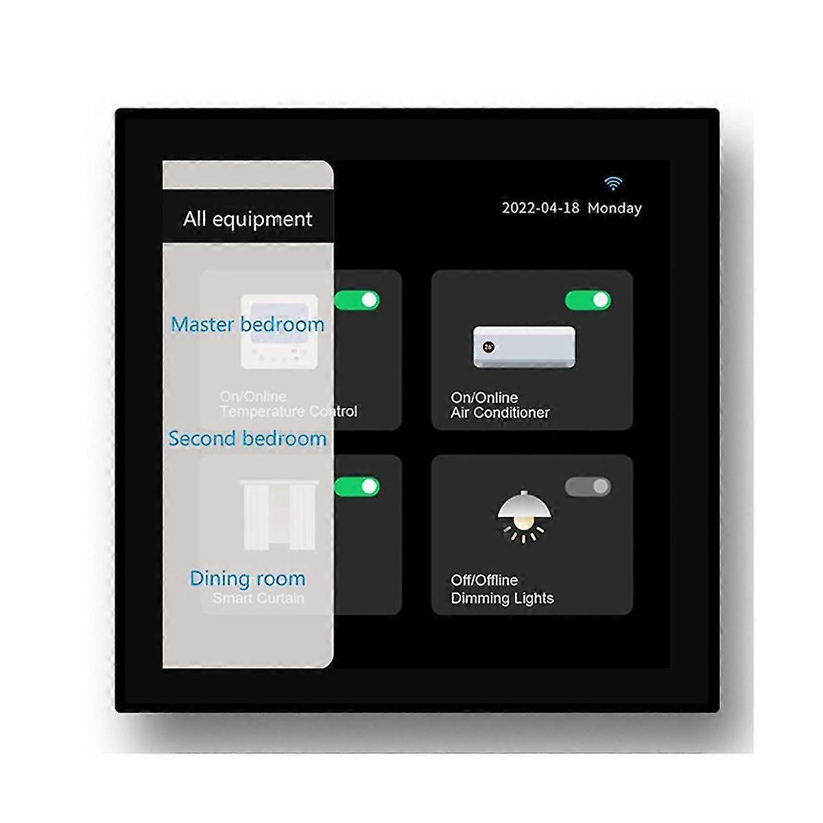 Tuya Smart Home Mehrere Zigbee Smart Home Systemsteuerung 4-Zoll-Schalttafel Wand-Touchscreen-Steuerung für Home-euplug