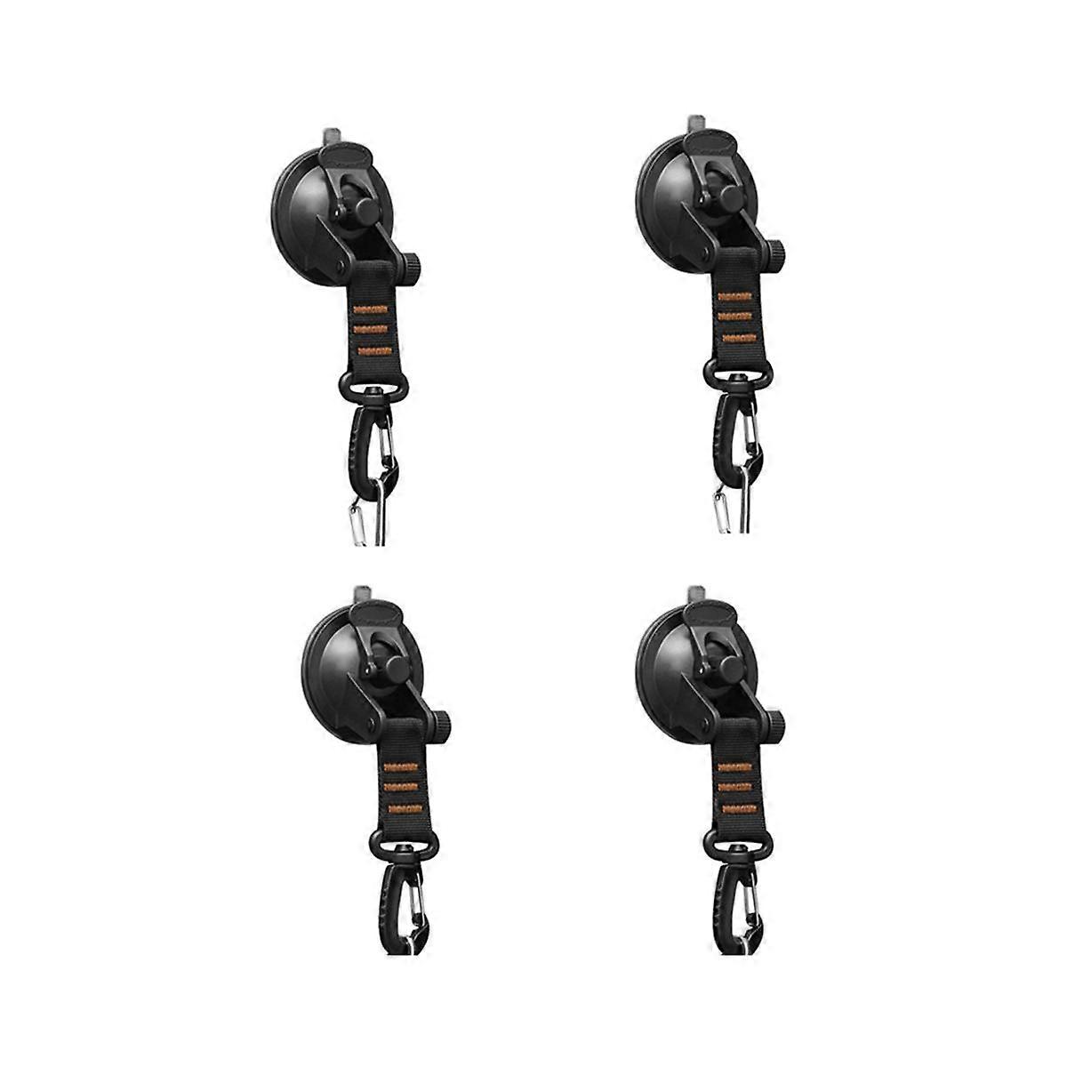 4Pcs Heavy Duty Suction Cup with D Ring 360 Rotating Camping Suction Hooks Car Suction Cups Anchor