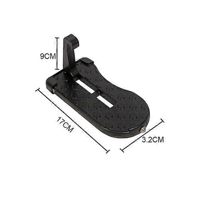 Foldable Car Roof Rack Step Car Vehicle Interior Door Step Multifunction Universal Latch Hook Auxiliary Foot Pedal Aluminium Alloy Safety Hammer - Ped