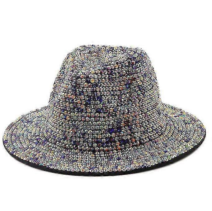 Mode Pailletten Fedora Hut