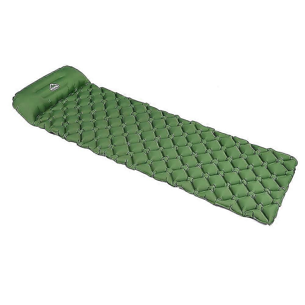 Widesea Camping Mattress With Pillow Backpacking,with Pump,green