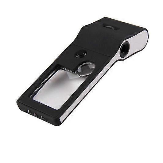 Magnifier,Mini Magnifying Glass Pockets Magnifier with LED UV Light for Reading Coins Stamps New
