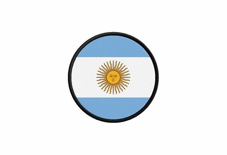 Patch ecusson Argentine flag Argentinian flag printed thermosticker round round round
