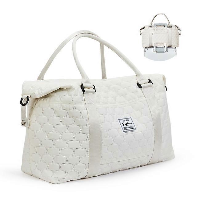 ラージダッフルトートバッグウィークエンダーキャリーオン女性のための一晩のバッグトロリースリーブウェットポケット、スポーツトートジムバッグ付き