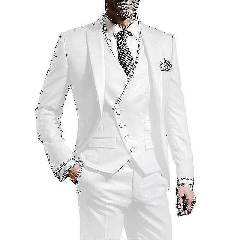 Erkek Takım Elbise Slim Fit 3 Parça Takım Elbise Erkekler İçin Smokin Takım Elbise Seti