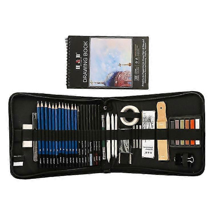 50 Piece Professional Sketch Set Pencils